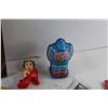 Image 3 : Kidnapped by R.L Stevenson Book, Clockwork Sparrow, Betty Boop Accessory Set, Spider Man Key Chain a