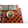 Image 6 : Go For It Game, Chinese Checkers and Chess Boards, Marbles and Books - Little Woman, Little Men and 