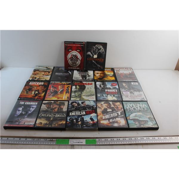 (17) DVD Movies - American Outlaws, American Heist and Bloodline