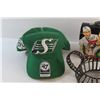 Image 4 : Coca Cola Lunch Box, Saskatchewan Roughriders Cap, Judges Hammer, Kettle Ornament and Assorted Items