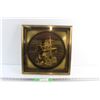 Image 1 : Framed Sailing Ship Wall Decor 16'' x 16''