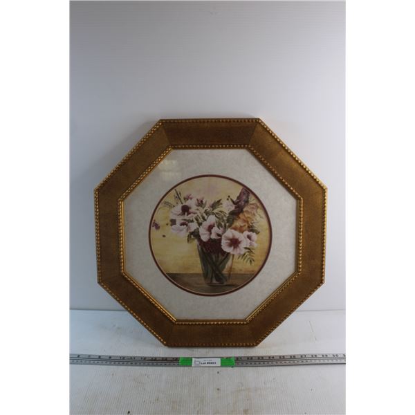 Framed Floral Print 22'' x 22''