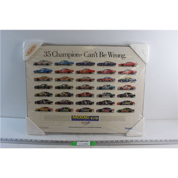35 Champions Can't Be Wrong Nascar Wall Decor 24'' x 18''