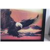 Image 3 : Framed Holographic Eagle Picture 17'' x 13'' and Framed Eagle Print 10'' x 8''