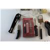 Image 6 : Telescopic Mirror, Lamp, Folding Knife, Pocket & Desk Stone Set, Multi Screwdriver and Misc.