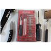Image 7 : Telescopic Mirror, Lamp, Folding Knife, Pocket & Desk Stone Set, Multi Screwdriver and Misc.