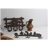 Image 2 : Copper Creamer, Lantern, Decorative Silver Plates, Clothes Racks and Misc.