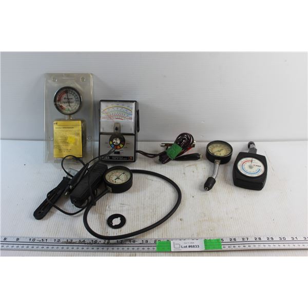 Vacuum Pressure Gauges and Diagnostic & Tune Up Analyzer - As Is