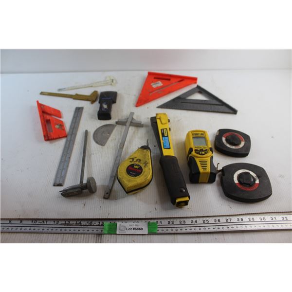 Caliper, Rulers, Measuring Tapes, Stanley Stapler and Misc.