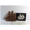 Image 8 : Ship Wall Decor and (4) Ship Prints 14'' x 12''