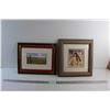 Image 1 : Indigenous Woman and Landscape View Framed Prints 16'' x 13''