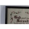 Image 4 : Framed Wall Sobriety Prayer Decor 20'' x 16''