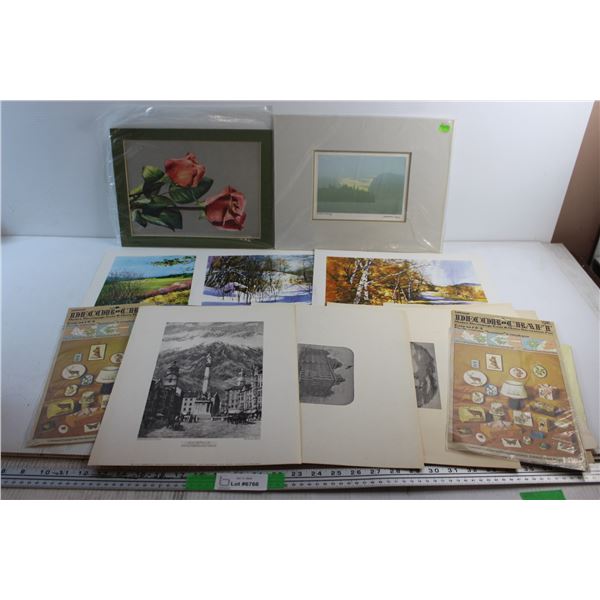 Prints - Roses, Town Square View and Winter Morning
