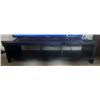 Image 1 : TV Stand/Entertainment Unit  - TV not included - measures 59" L x 21.5" W x 13.5" H (interior shelf