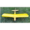 Image 1 : Vintage Remote Control Airplane - As is - measures 57" wingspan and 43" nose to tail. Needs work.