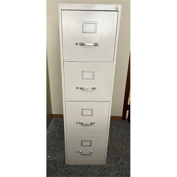 4-Drawer Metal File Cabinet No Key - 51" H x 15"W x 28"  Deep.