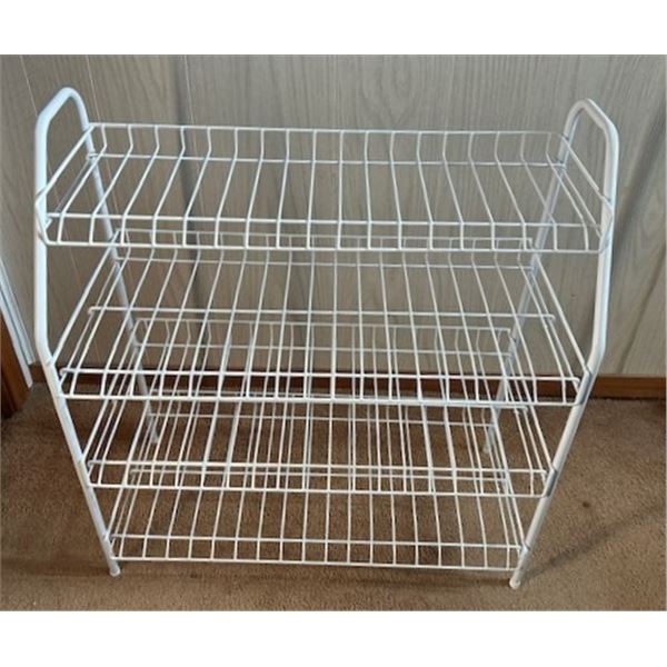 Metal Shoe Rack 28" H x 25.5" W x 12" Deep