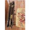 Image 2 : Set of 4 Vintage TV Trays and Stand - Trays each measure 27" H x 21.5" W x 16" Deep