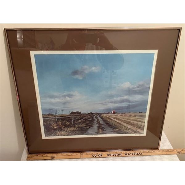 Framed Print "Saskatchewan Harvest" No. 51/275 - Artist: Kelvin Sawatzky. 27" x 24"