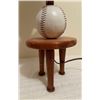 Image 2 : Softball Lamp - Working - bulb included - 20" H