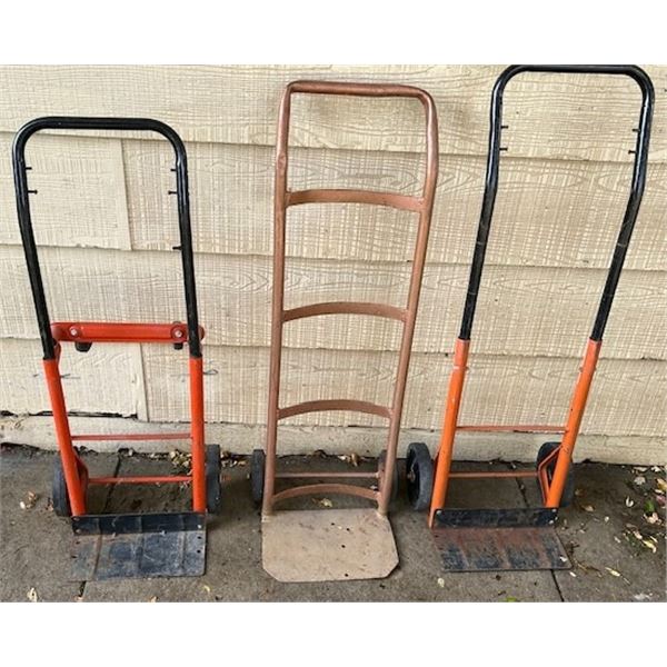 (3) Solid Hand-trucks - various sizes/styles