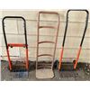 Image 1 : (3) Solid Hand-trucks - various sizes/styles