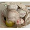 Image 2 : Bag of about 12 softballs - some new