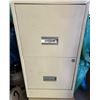 Image 1 : Metal 2-Drawer File Cabinet - measures 18" L x 15" W x 28"H