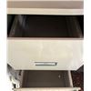 Image 2 : Metal 2-Drawer File Cabinet - measures 18" L x 15" W x 28"H