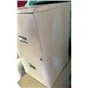 Image 3 : Metal 2-Drawer File Cabinet - measures 18" L x 15" W x 28"H