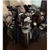 Image 1 : Massive Golf Club and Bag Lot: 10 golf bags all containing a variety of clubs: putters, irons, drive