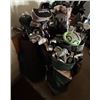Image 2 : Massive Golf Club and Bag Lot: 10 golf bags all containing a variety of clubs: putters, irons, drive