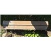 Image 2 : Sturdy backyard bench - measures 60" L x 11.5" W x 18"H