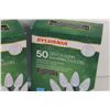 Image 2 : (2) Sylvania White LED Christmas Lights - NEW