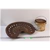 Image 1 : Antique Tractor Seat & Rogers Golden Syrup Tin - Some Wear