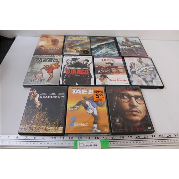 (11) DVDS: Django, GI Joe, Secret Window, Seabiscuit, Tae Bo, Misc.