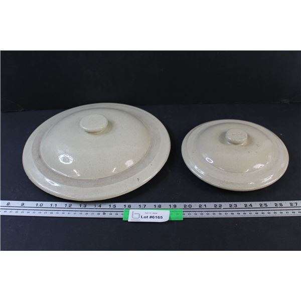 Medalta Crock Lids - 12" & 8"