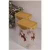 Image 2 : Cowboy Living Plastic Storage Canisters & Christmas Star Decor & Christmas Tree Light Decor