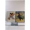Image 1 : (3) Pictures: Mickey Mouse, Stallion, Matheson Grain Elevator & Town Mainstreet - 20" x 16" & 11" x 