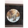 Image 2 : (3) Wildlife Pictures: Cougar Collector Plate Framed, Eagle, Holographic Deer (NIB)