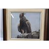 Image 3 : (3) Wildlife Pictures: Cougar Collector Plate Framed, Eagle, Holographic Deer (NIB)