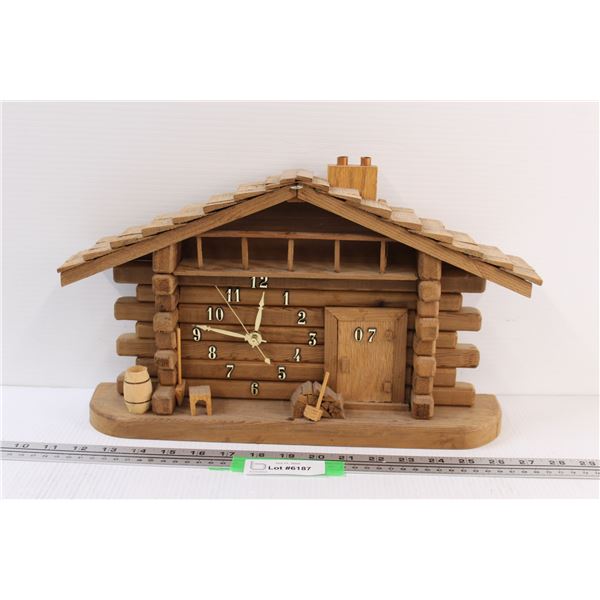 Wood Craft Battery Operated Clock - 16" x 9"