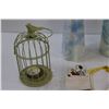 Image 4 : Lot: Candle Holders, Candles, Note Pad, Wood Coaster