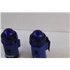 Image 2 : (2) Blue Light Emergency Road Side Lights - Work - Magnetic Bottom