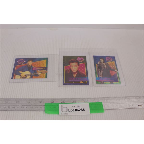(3) Elvis Presley Foil Collector Cards