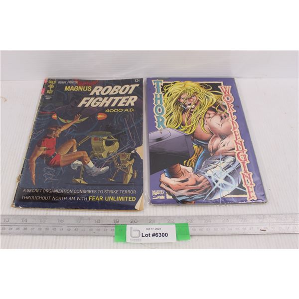 (2) Vintage Comics, Magnus Robot Fighter, Thor
