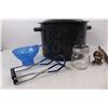 Image 2 : Granite Ware Canning Pot w/ Canning Accessories, 1 7/8'' Trailer Hitch Ball, 16'' Long Drill Bit