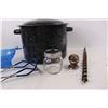 Image 3 : Granite Ware Canning Pot w/ Canning Accessories, 1 7/8'' Trailer Hitch Ball, 16'' Long Drill Bit