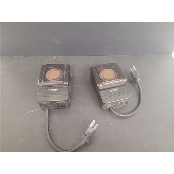 (2) Sask Power Outdoor Timers - As Is