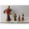 Image 1 : (4) Asian Wooden Dolls